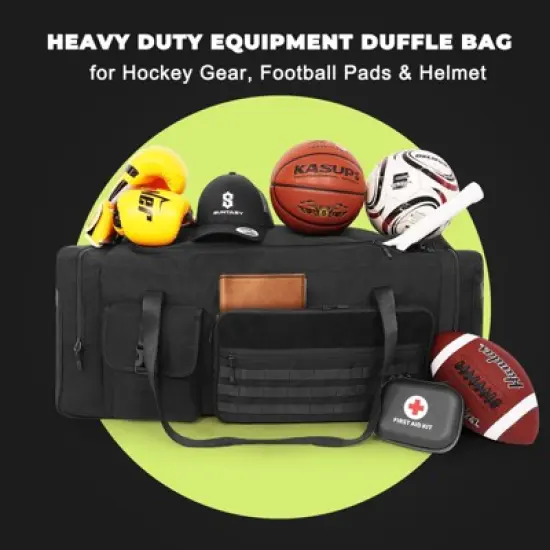 130L Extra Large 36" Heavy Duty Sports Gym and Travel Duffel Bag - Oversized Equipment Gear Bag image {5}