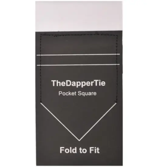 Men's Linen Flat Pre Folded Pocket Square - TheDapperTie image {2}