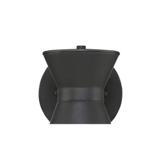 John Timberland Vance 8" High Modern Outdoor Wall Light Fixture Mount Porch House Exterior Outside LED Bulb Swivel Weatherproof Black Metal Deck image {6}