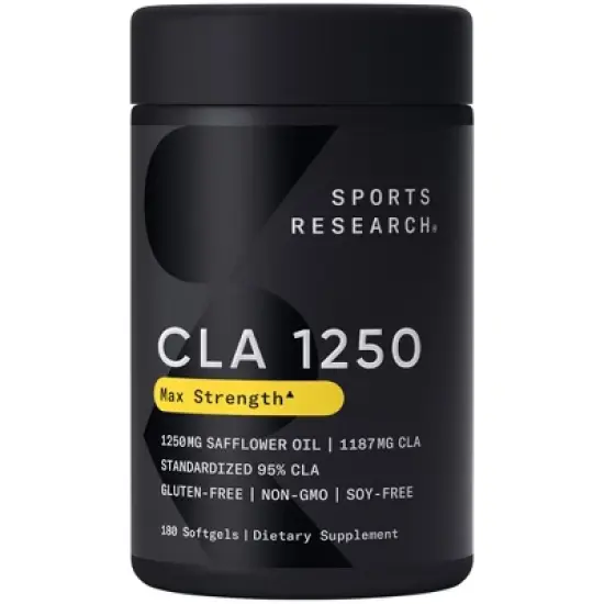 Sports Research CLA 1250, Max Strength, 1,250 mg, 180 Softgels image {5}
