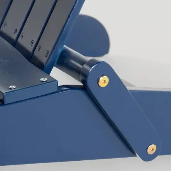 Malibu 2pk Acacia Wood Adirondack Chairs - Blue/Gray - Christopher Knight Home image {4}