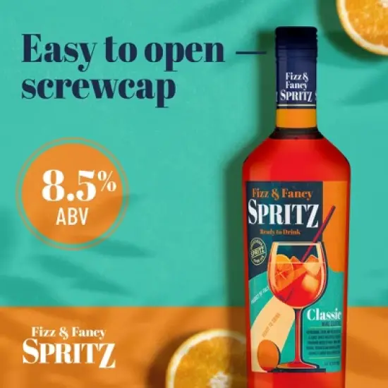 Fizz & Fancy Spritz Classico Ready To Serve Cocktail - 750ml Bottle image {4}
