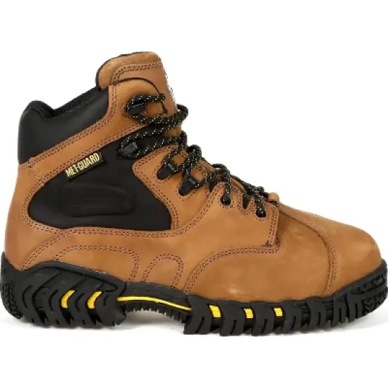 Men's Michelin Steel Toe Internal Met Guard Work Boot, XPX763, Brown image {6}
