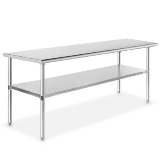 GRIDMANN Stainless Steel Tables with Undershelf, NSF Commercial Kitchen Work & Prep Tables for Restaurant and Home image {13}