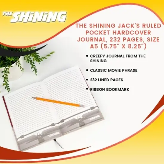 Crowded Coop, LLC The Shining Jack's Ruled Pocket Hardcover Journal, 232 Pages, Size A5 (5.75" x 8.25") image {6}