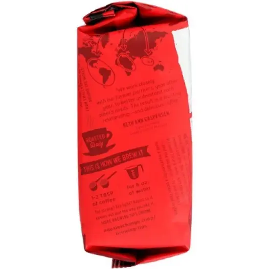 Equal Exchange Organic Decaffeinated Medium Roast Ground Coffee - Case of 6/12 oz image {4}