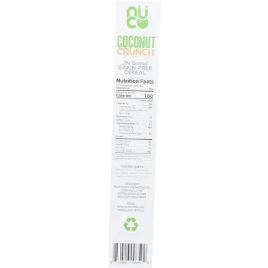 Nuco Organic Coconut Crunch Cereal - Case of 6/10.58 oz image {4}
