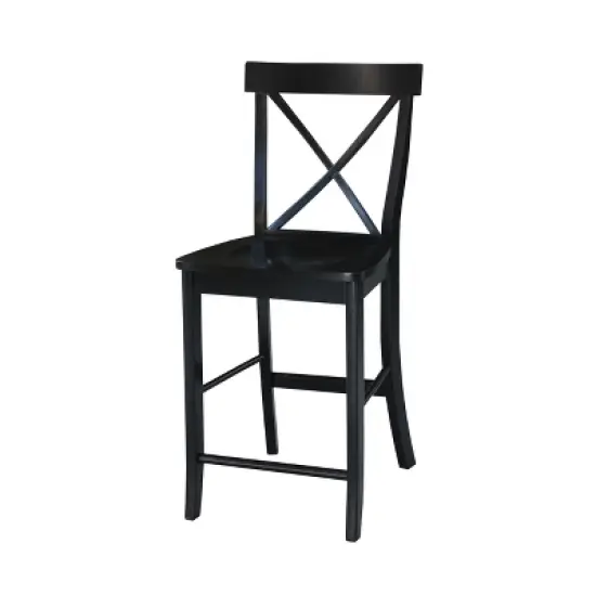 24" Martha X Back Counter Height Barstool - International Concepts image {9}