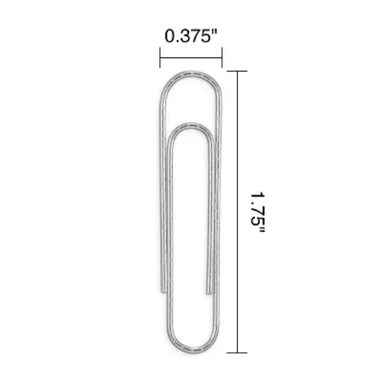 Staples Jumbo Paper Clips Nonskid 100/Box 10 Boxes/Pack (A7026606/72577) ST72577/A70266 image {3}