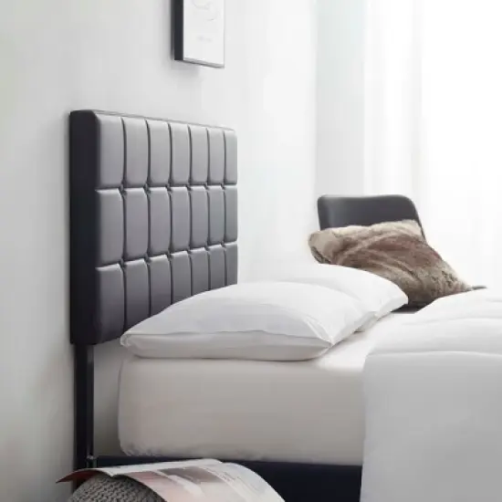 Nestl Button Tufted Upholstered Headboard, Bed Headboard Only image {2}