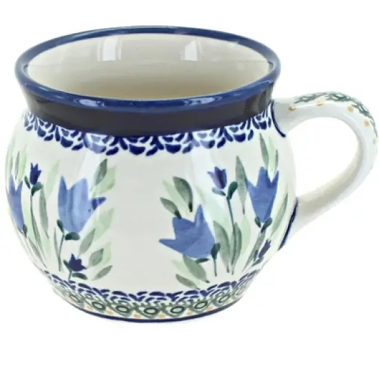 Blue Rose Polish Pottery 910 Zaklady Bell Shaped Mug image {2}