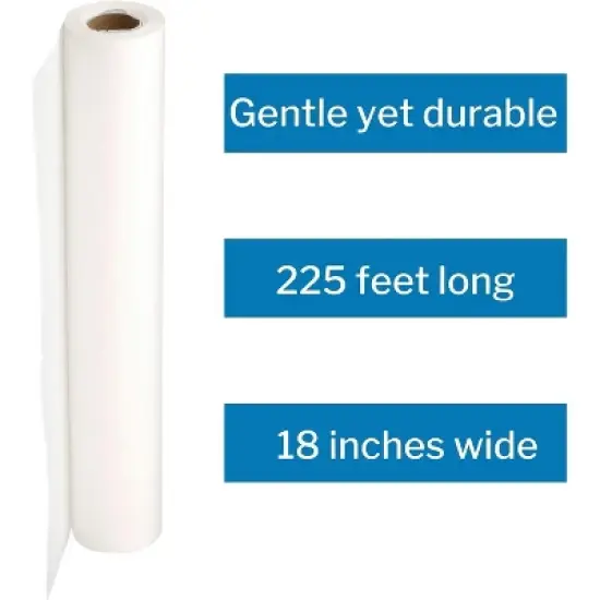 Pro Advantage P750018 Exam Table Paper 18 in. x 225 ft White Smooth (Each) image {3}