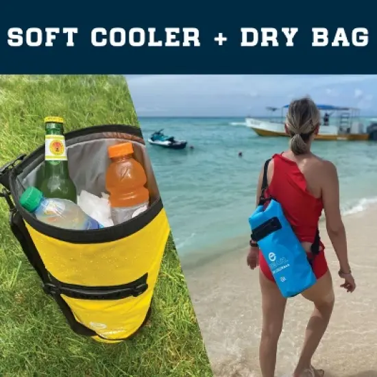 Enthusiast Gear Roll Top Floating Cooler Dry Bag &ndash; 8 Cans &ndash; 10L image {3}