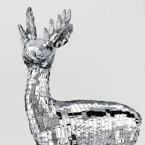 Christmas Silver Standing Deer Decor - Wondershop&trade; image {2}