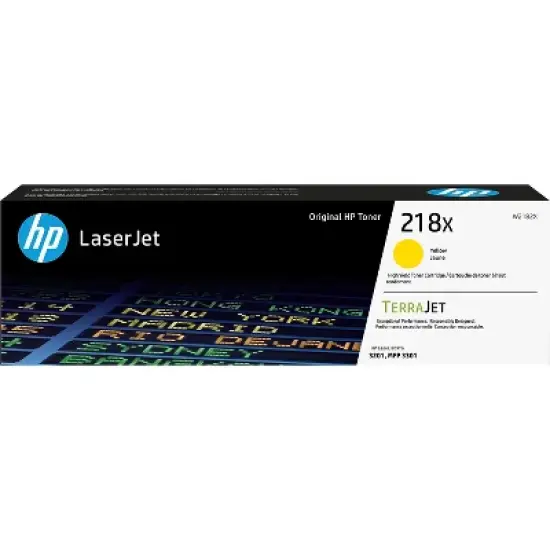 HP 218X Yellow High Yield Toner Cartridge Prints Up to 2500 Pages (W2182X) image {9}