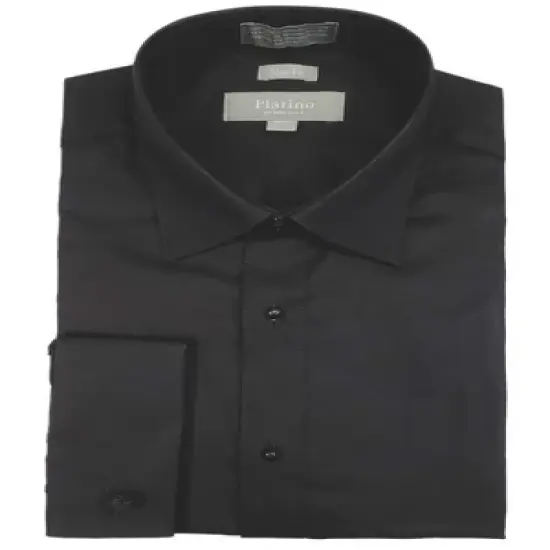 Men's Textured Slim Fit French Cuff Cotton Tuxedo Shirt, N 14.5 - 18.5 image {3}