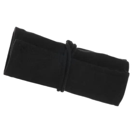 Unique Bargains Handmade Roll-Up Pencil Case Black image {6}