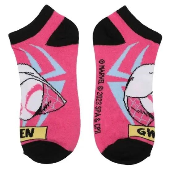 Spider-Man Into The Spider-Verse Multi-Character 5-Pack Women's Ankle Socks image {2}