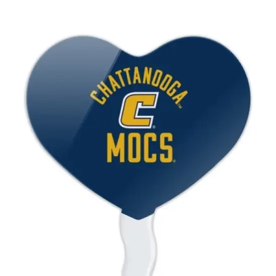 University of Tennessee at Chattanooga Mocs Heart Love Cupcake Picks Toppers Decoration Set of 6 image {1}