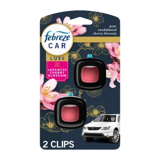 Febreze Car Air Freshener - Japanese Cherry Blossom - 0.14 fl oz/2pk image {13}