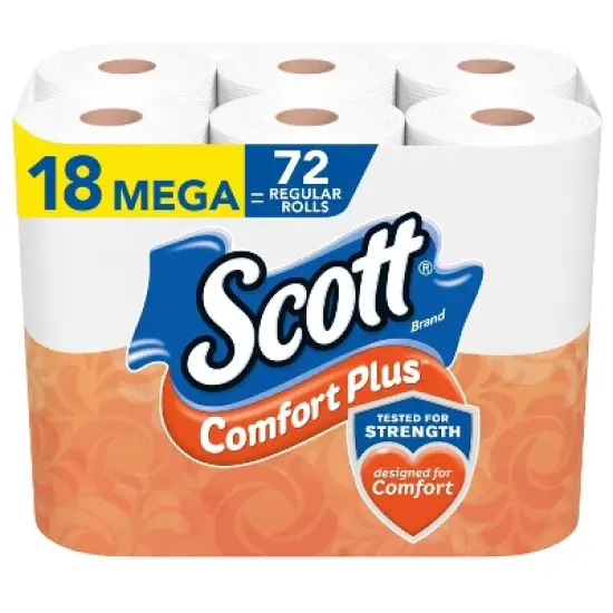 Scott ComfortPlus Septic-Safe 1-Ply Toilet Paper image {10}