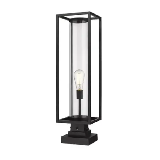 Dunbroch 28.75" Outdoor Aluminum Pier Light - Dimmable, Wet Rated, 1 Bulb, Modern Design image {2}