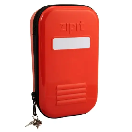 ZIPIT Lock Pencil Case for Kids, Red Pencil Box image {6}