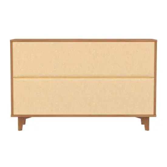 Mid-Century Modern Groove Wood 6 Drawer Dresser - Saracina Home image {19}