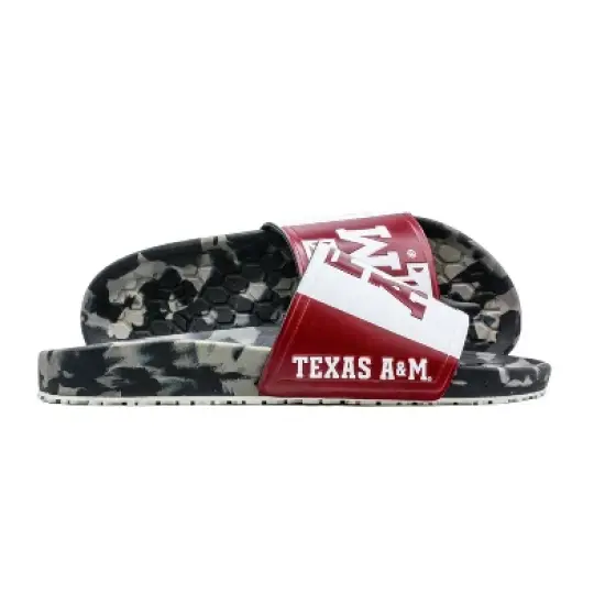NCAA Texas A&M Aggies Slydr Pro Black Sandals - Red M10/W12 image {2}