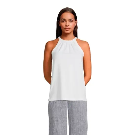 Lands' End Women's Light Weight Jersey Halter Neck Tank Top image {4}