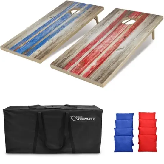 GoSports Tough Toss All Weather Cornhole Outdoor Game - 2 Regulation Size Boards, 8 Bean Bags, and Carry Case image {8}