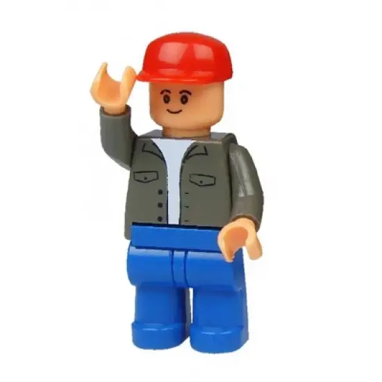 Case IH Magnum Tractor With Farmer & Hay Baler, 126 Piece Block Set UHK1208 image {1}