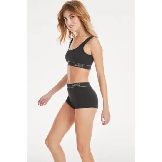 Hanes Originals Women's 3pk Ribbed Boy Shorts image {4}