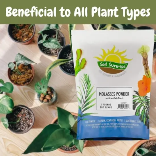 Soil Sunrise Dry Horticultural Molasses Powder, Indoor/Outdoor Gardening Soil Amendment for Plants image {4}
