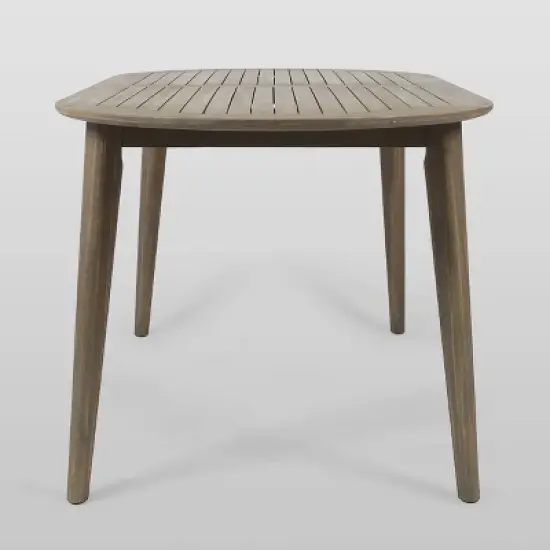 Stamford Oval Acacia Wood Dining Table - Gray - Christopher Knight Home image {3}