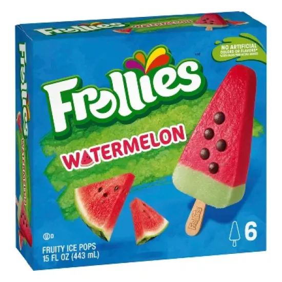 Frollies Watermelon Fruity Ice Pops - 15 fl oz/6ct image {9}