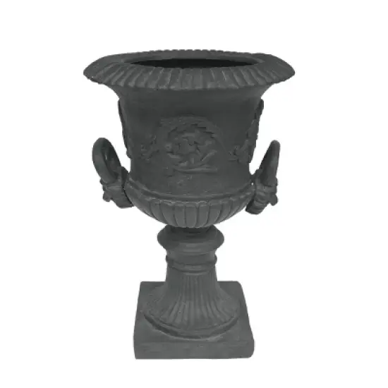 GDFStudio Tunlaw Outdoor Traditional Roman Chalice Stone Garden Urn Planter image {1}