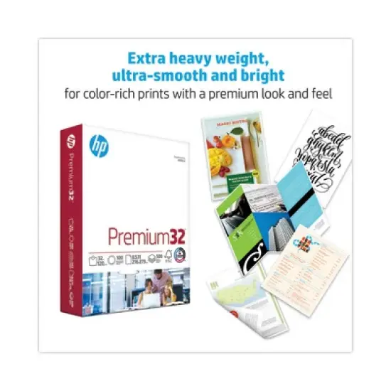 HP Premium Choice LaserJet Paper, 100 Bright, 32 lb Bond Weight, 8.5 x 11, Ultra White, 500/Ream image {2}