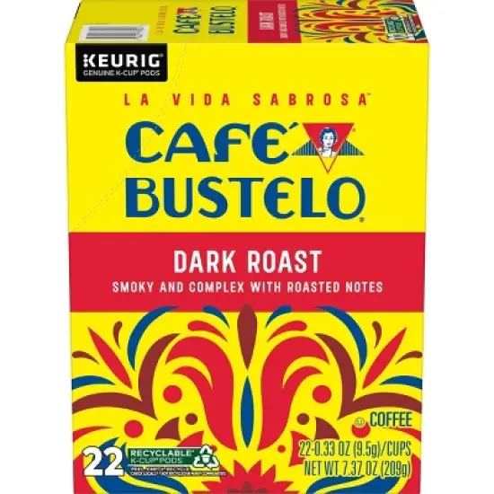 Cafe Bustelo Dark Roast Keurig K-Cup Coffee Pods - 22ct image {7}