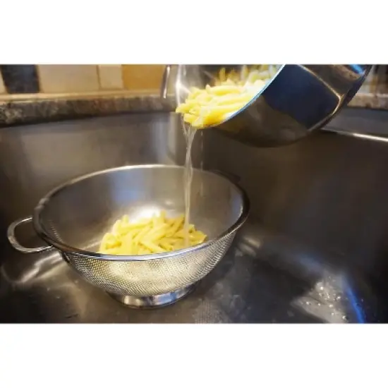 International International Endurance Stainless Steel Precision Pierced Colander, 5-Quart (Punch-5), Silver image {4}