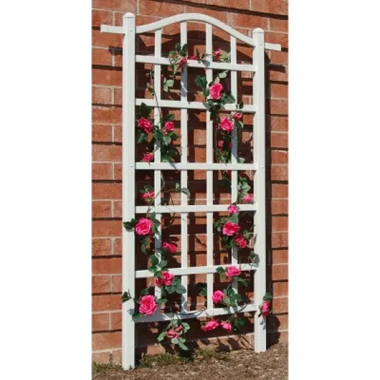 75" Melrose Vinyl Trellis - White - Dura-Trel image {1}