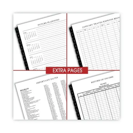 Executive Weekly/Monthly Planner Refill with Hourly Appointments, 8.75 x 6.88, White Sheets, 12-Month (Jan to Dec): 2026 image {1}