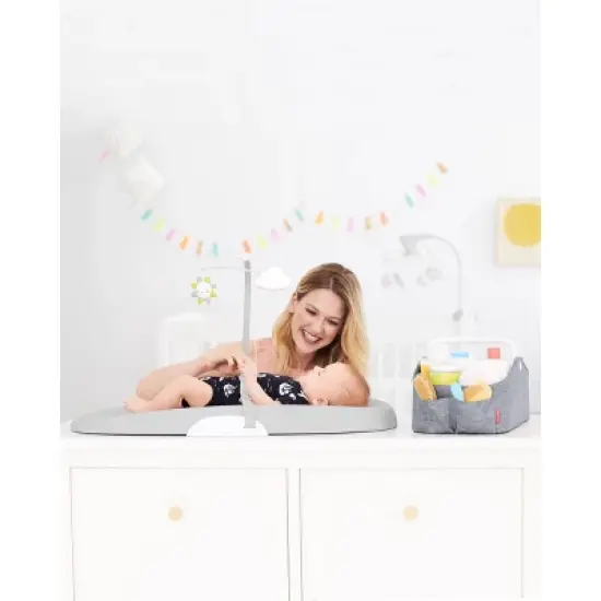 Skip Hop Wipe Clean Changing Pad - Light Gray image {4}