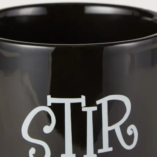 Design Imports Black Stir It Up Ceramic Utensil Holder image {3}