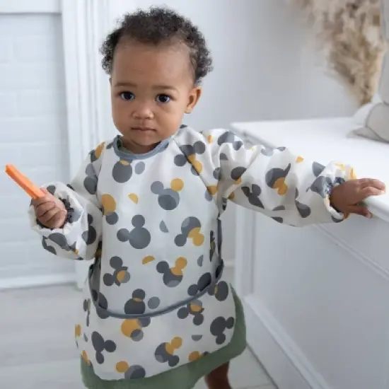 Disney Mickey Mouse Water-Resistant Polyester Long-Sleeve Coverall Bib image {2}