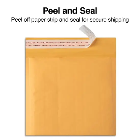 HITOUCH BUSINESS SERVICES 8" x 7" Self-Sealing Bubble Mailer CD/DVD White 25/Carton ST56654-CC image {4}