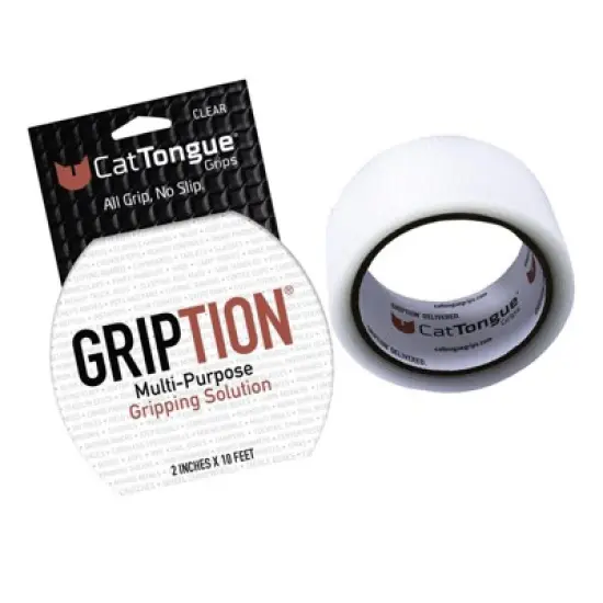CatTongue Grips Gription Clear Anti-Slip Tape 2 in. W X 10 ft. L 1 pk image {1}