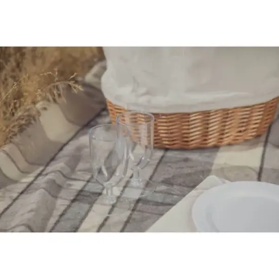 Picnic Time Promenade Beige Canvas Picnic Basket: Wicker, Solid Pattern, Disney Licensed, Lifetime Warranty image {15}