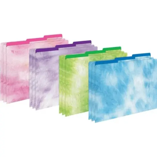 Barker Creek Lime Ombre Get Organized File Folders Set Multi-Design 107 per Set: Paper, Top Tab, 50 Sheet Capacity, 12"x9.5" image {1}