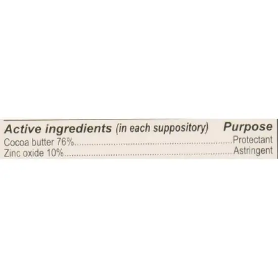 Calmol 4 Astringent & Protectant Hemorrhodial Suppositories, 12 Count image {2}